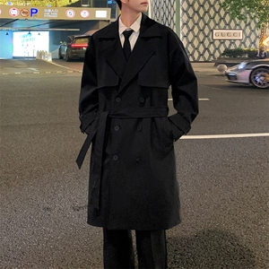 2025秋季新款双排扣风衣男长款上衣外套DSA157B-J2525-P108图片