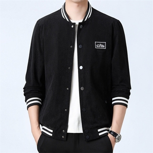 复古日系潮牌棒球服春秋季新款刺绣灯芯绒夹克外套男青年JK85-P50图片