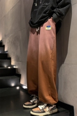 8XL-M特大码运动裤渐变色宽松直筒休闲裤潮流百搭长裤男K928P60，男装休闲裤，电商D206-1