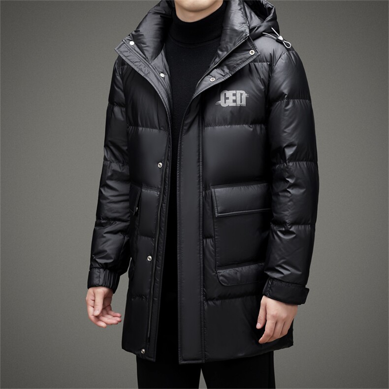 BAMJ-8927钱塘2020-2中青年男士中长款时尚休闲有帽羽绒服P330,男装羽绒服,钱塘207-2