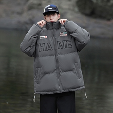 冬季新款机车字母印花时尚潮流棉衣MY62060特批65控118，男装棉衣，电商A268A