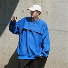 350克重W2204-P-60控78秋季新款重磅麂皮绒日系港风宽松卫衣外套，女装短外套，电商A036A