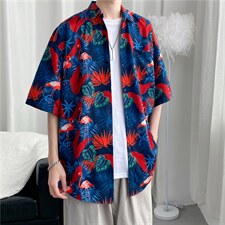 短袖衬衫春款男港风潮流C1190P26，男装衬衫，星座1116-2