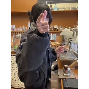 ins无品牌新款百搭时尚日系女童棒球服春装外套运动上衣原宿潮流图片