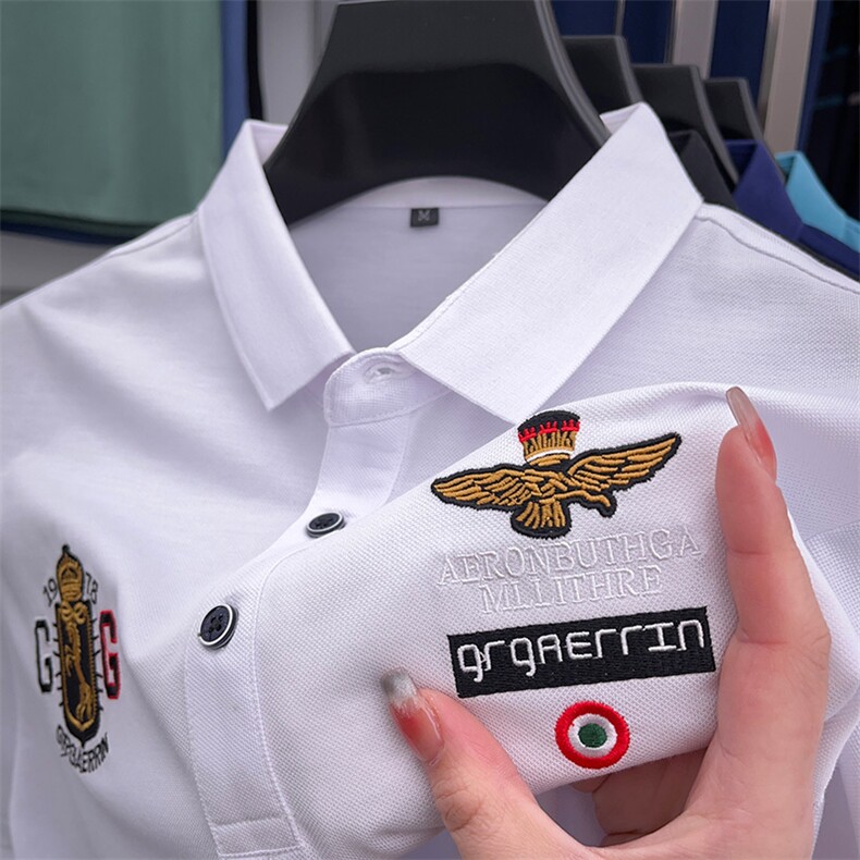 夏季短袖t恤男翻领POLO衫男士商务时尚休闲体恤有领半截袖上衣服,男装T恤,电商B212（原钱塘6029）