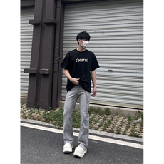 cleanfit夏季弹力牛仔裤男美式高街vibe裤灰色水洗做旧牛仔裤，男装牛仔裤，星座310A-4