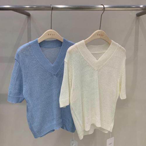 夏季新品冰爽牛奶丝针织，女装，ANRUILA