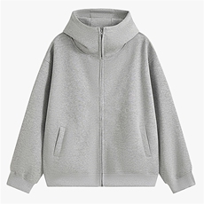 重磅500克boxy连帽卫衣双拉链开衫加绒奥粒绒RH5359JR-P75，男装卫衣，星座610B-1