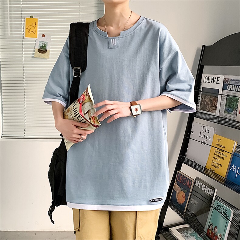 数据款！仿纯短袖t恤男新款绣花百搭宽松潮流休闲TC3019-P25,男装T恤,星座717