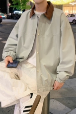 秋季新款宽松夹克男撞色衬衫领上衣外套DSA157B-JK7863-特P70，男装夹克，电商A157B