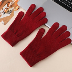 2025时尚百搭通勤简约休闲羊毛触屏手套，手套，天盛羊绒