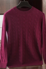 七针男士加厚麻花圆领男士羊绒衫羊绒，男装羊绒套衫，绒源之鑫