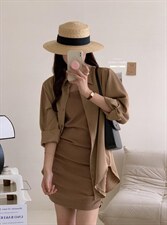 香丽迪网红chic高级感丝滑醋酸外披两件套，其它，香丽迪1