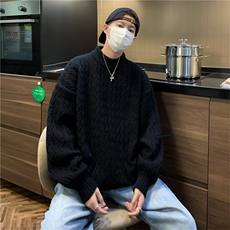 美式圆领毛衣男慵懒风休闲针织衫X022P46，男装针织衫/毛衣，星座1116-2