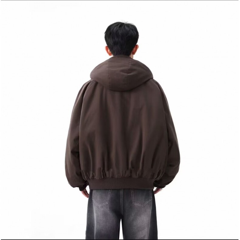 【】美式复古双面穿男女冬加厚保暖情侣连帽外套SW872P102,男装棉衣,星座1112-1