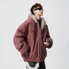 冬季派克服毛领棉衣男宽松百搭机能工装加厚棉服外套sy2615-P128，男装棉衣，星座610B-1