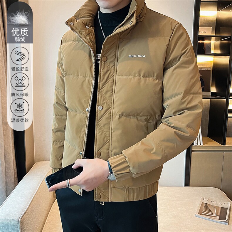 冬季店主1白鸭绒羽绒服连帽可拆简约时尚保暖外套男Y02-P155,男装羽绒服,电商D327