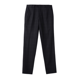 商务格子西服两件套套装中年男商务正装西装服上衣ASD18909-P265