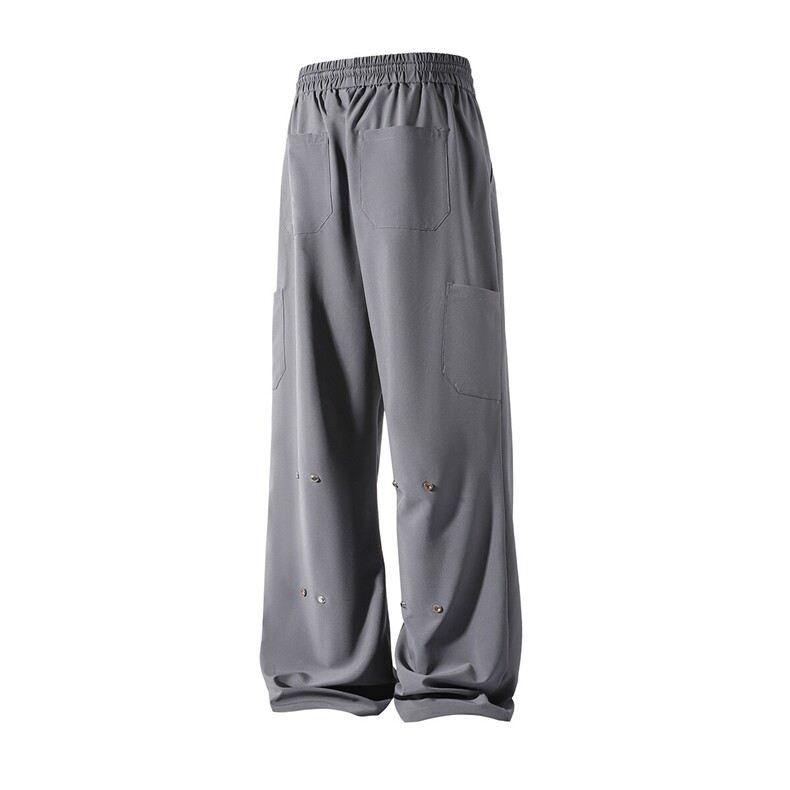 冰丝微喇背面合扣休闲裤K109立体92%聚酯纤维8%氨纶(S-2XL)TP25,男装休闲裤,电商A088