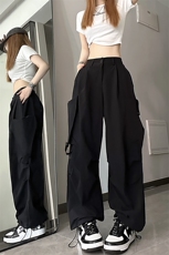 B221美式街头hiphop宽松户外工装休闲裤子LK23116-P60控78，男装休闲裤，电商B221