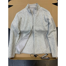 灰色抓绒衣外套男cleanfit拉链立领美式复古开衫卫衣LA2399-P69，女装短外套，星座1008