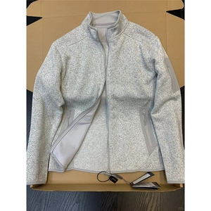 灰色抓绒衣外套男cleanfit拉链立领美式复古开衫卫衣LA2399-P69图片