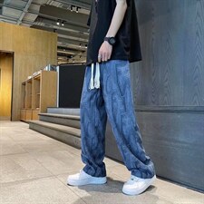 2022夏季垂坠感阔腿裤直筒男西裤Z92P32，男装休闲裤，星座1116-2