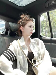 夏季新款洋气欧货4条杠显瘦衬衫防晒衣图片