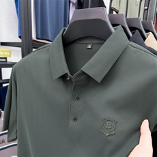 翻领短袖T恤男士冰丝商务休闲夏季时尚Polo衫半袖体恤上衣男潮，男装T恤，电商B212（原钱塘6029）