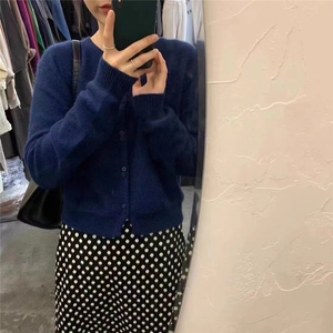修身显瘦针织开衫女2024新款长袖百搭气质图片