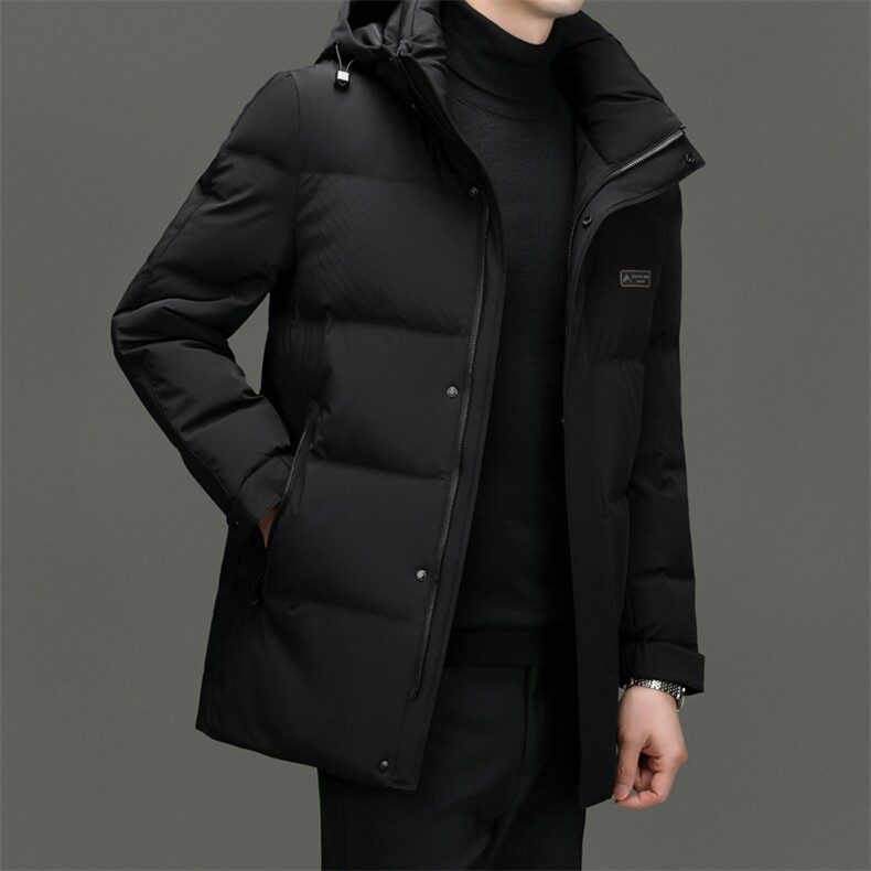 DF23869钱塘2020-2冬季厚款时尚休闲有帽中年男士羽绒服P285,男装羽绒服,钱塘207-2