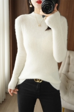 不起球配大衣的高领毛衣女秋冬新款修身加厚内搭羊毛衫针织打底衫，女装羊毛衫，琳华羊绒