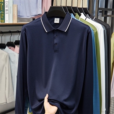 CLQX-QX666男式秋季新款长袖T恤男韩版时尚休闲男装翻领卫衣，男装T恤，电商B360A（原721A）
