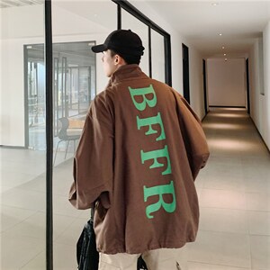 立领卫衣男韩版潮流秋外套半拉链嘻哈上衣港风原宿夹克 W1179-P62图片
