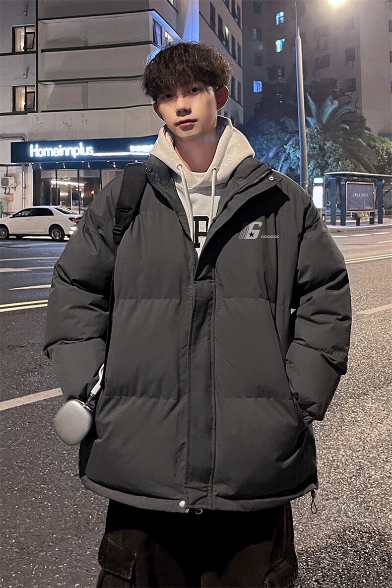 外景冬季加厚面包服男宽松保暖棉衣情侣百搭立领外套MF00376/P90,男装棉衣,电商B316