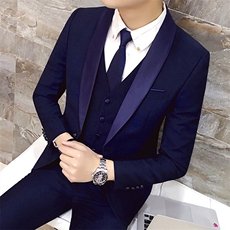 秋冬款新郎礼服西装套装男三件套小西装外套A470-TZ76，男装西服套装，电商A207
