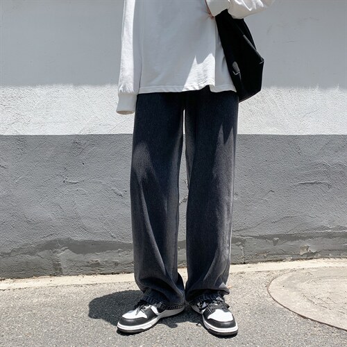 四季主推宽松阔腿拖地牛仔裤长裤B377-N672-P45- 限58，男装牛仔裤，电商B377