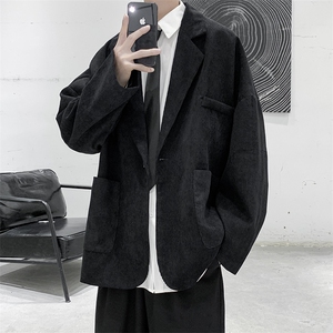 秋装现货港风宽松衬衫休闲西服外套男生帅气西装D201-DM09-P65