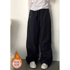 宽松型简约新款长裤藏青色软壳三防冲锋裤伞兵工装裤 K139图片