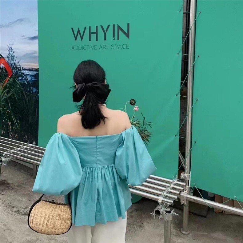 【DAVIDA】简约纯色泡泡袖小衫，其它，DAVIDA