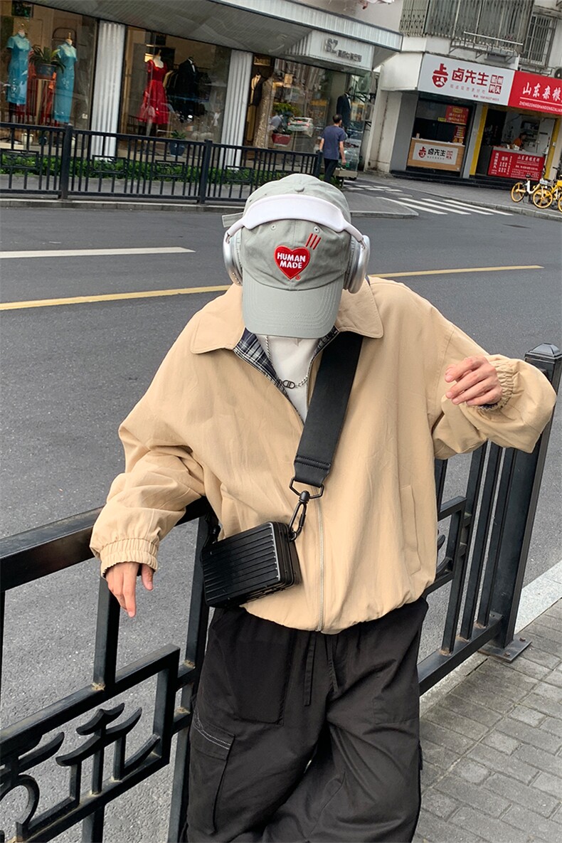 特P90无差价新款百搭双面穿简约夹克外套-HJ5712港风,男装夹克,电商A003