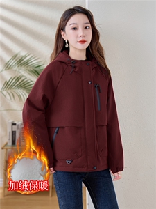 现货！现货！2025冬季新款加绒加厚棉衣外套女棉服图片