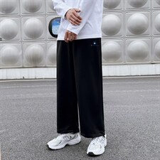 2024秋装纯色大码男士卫裤休闲裤百搭情侣九分裤长裤A158-K01-P45图片
