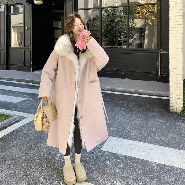 大货主推内里整兔毛派克风衣外套2C332-8556-P295K438,女装皮草,2C332