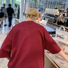 纯棉短袖T恤男士夏季宽松卡通印花半袖上衣服D328-T2458-P20，男装T恤，电商D328