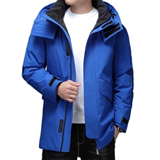 冬季休闲可拆卸帽中长款羽绒服新款中青年加厚外套DFLDY6001-P295，男装羽绒服，电商B212（原钱塘6029）