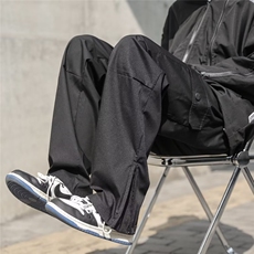 vibe美式街头裤子ins高街潮拉链工装裤男直筒机能冲锋裤K2941-P37，男装工装外套，星座1008-1