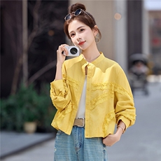 2026春季新品简约时尚休闲立领外套，女装短外套，美沁