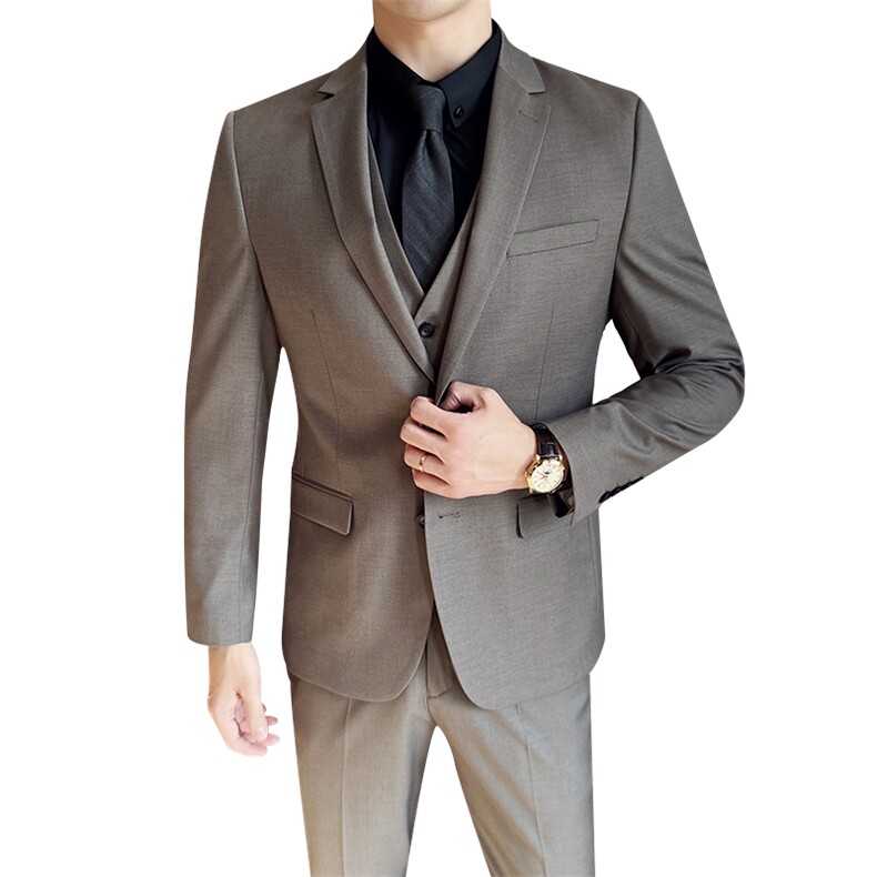 高品质商务休闲西装三件套可单拿，男装西服套装，电商D210