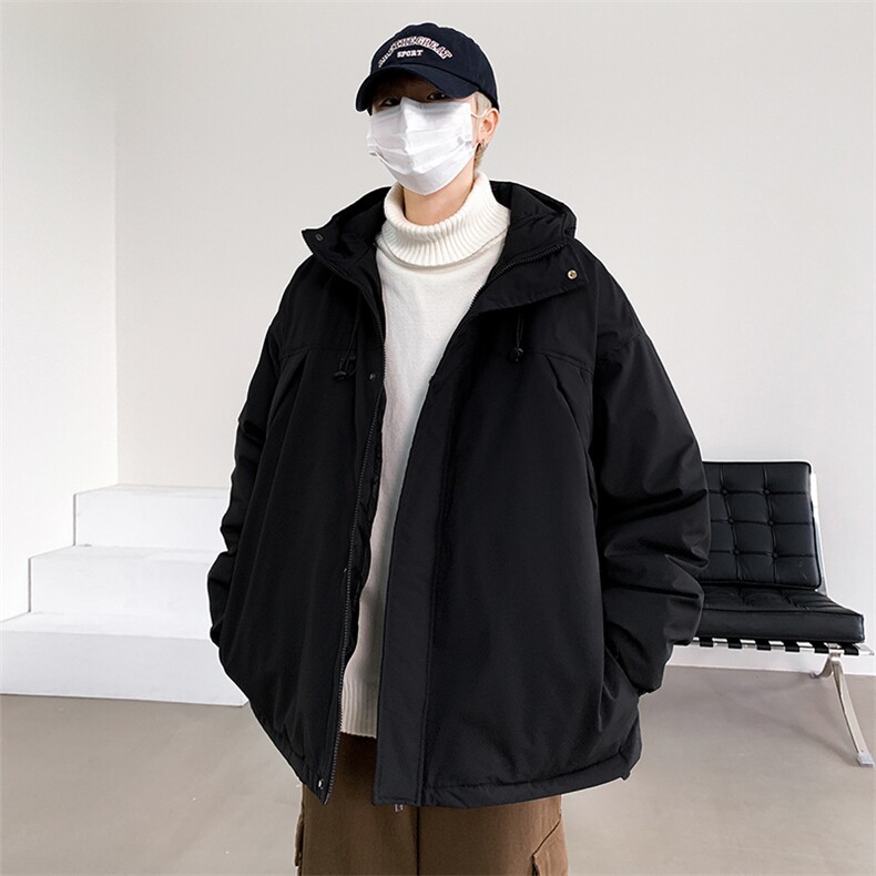 冬季新品保暖连帽棉衣休闲潮流青少年百搭棉服外套MY9083-P100,男装棉衣,电商A128